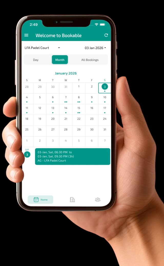 Real-Time Calendar — Bookable app